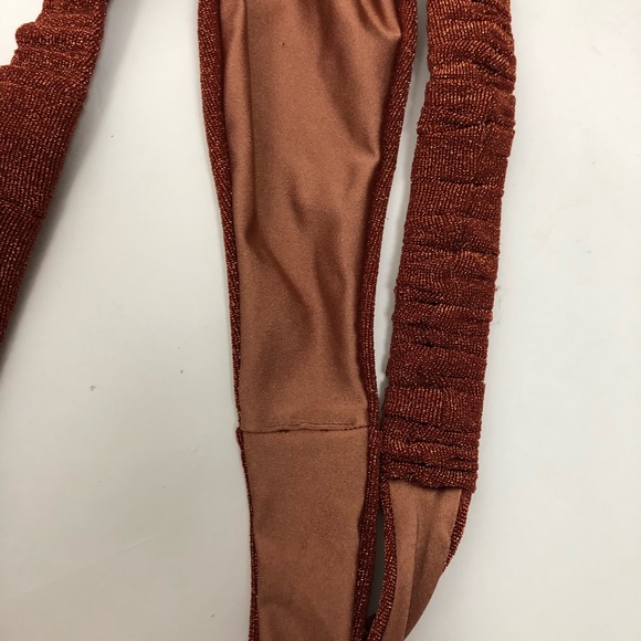 Nookie Beach Lolita Lurex Bikini Swimsuit Copper - Picture 8 of 10